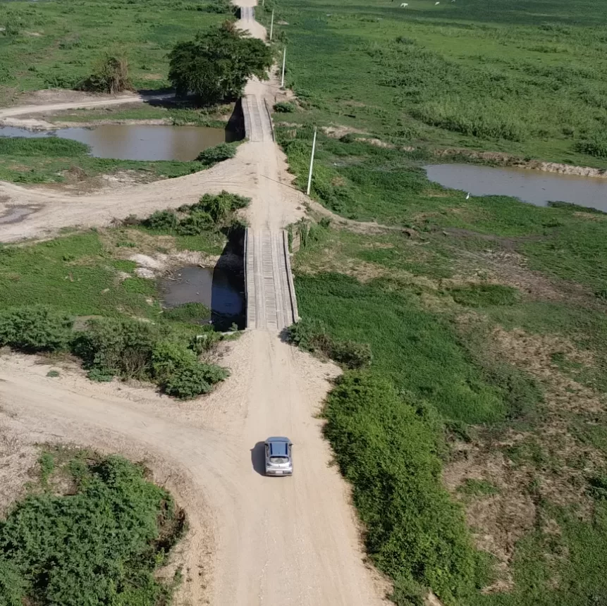 Transpantaneira road in the Pantanal during the dry season